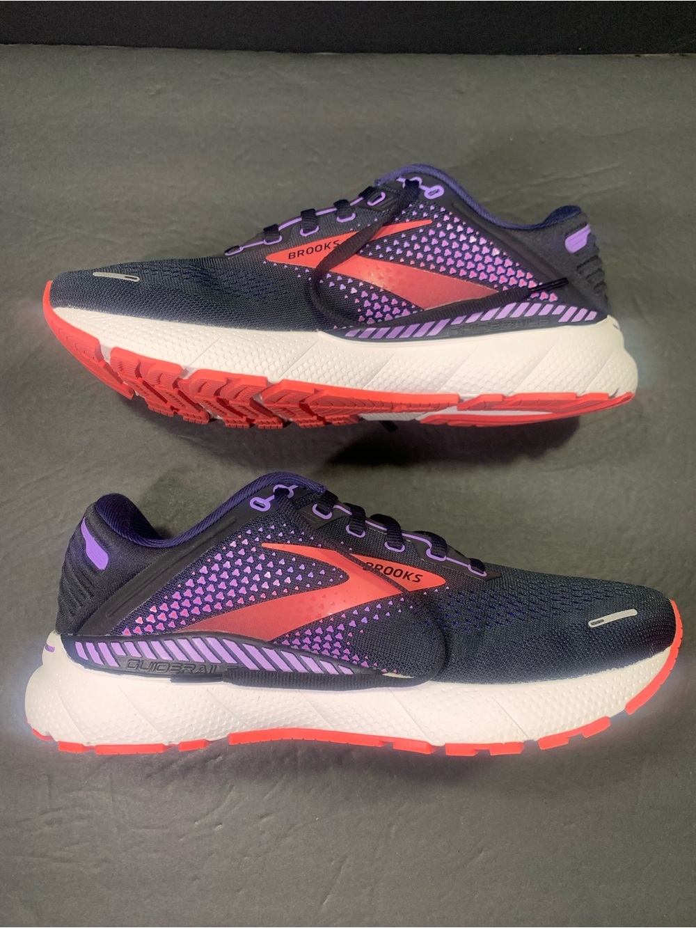 Brooks Adrenaline 22 Women Black Blue Red Running Walking Shoes Size-9.5 D-Wide - Picture 4 of 11